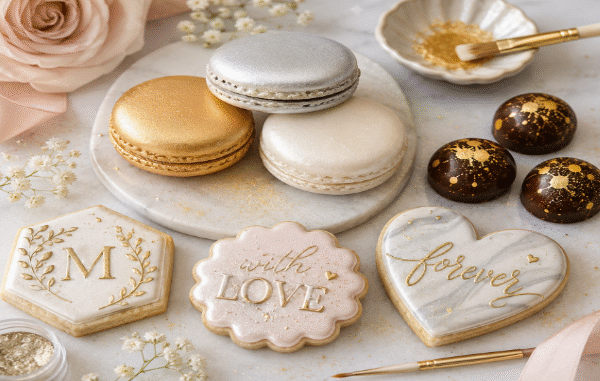 Sparkling Dessert Ideas with Edible Glitter