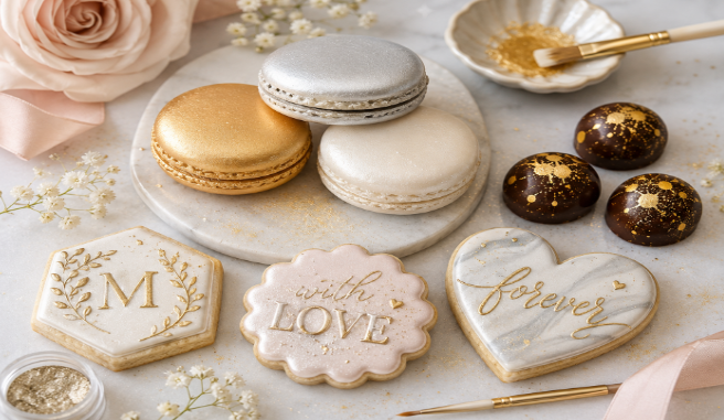 Sparkling Dessert Ideas with Edible Glitter